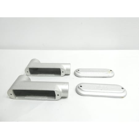 Crouse-Hinds MOGUL SERIES 1-1/4IN CONDUIT OUTLET BODIES AND Box, 2PK BLB4